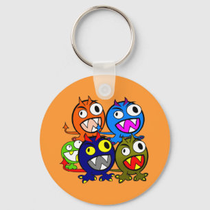 Halloween Monster Friends Keychain