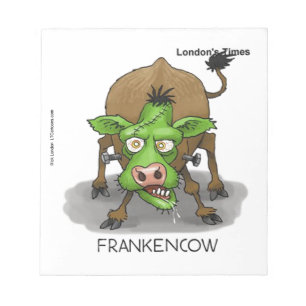 Halloween Monster Funny Cow Gifts Notepad