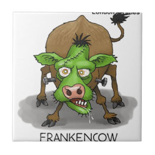 Halloween Monster Funny Cow Gifts Tile