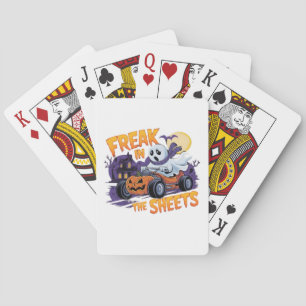 HALLOWEEN MONSTER IN THE BED SHEET PLAYING CARDS