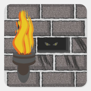 Halloween Monster in the Walls Sticker