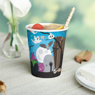 Halloween Monster Kids Halloween Party Paper Cups