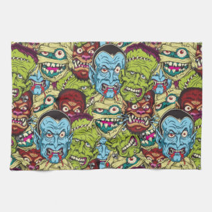 Halloween Monster Mash Kitchen Towel
