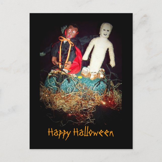 Halloween Monster Mash Postcard (Front)