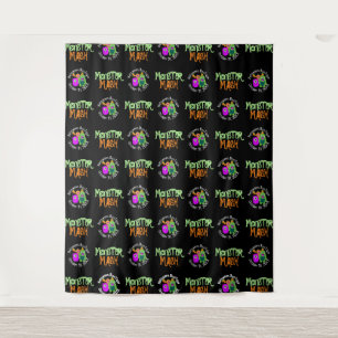 Halloween Monster Mash  Step and Repeat Backdrop Tapestry