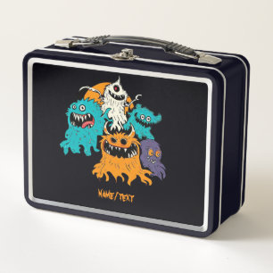 Halloween/Monster/October/Fall  Metal Lunch Box