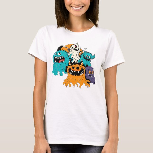 Halloween/Monster/October/Fall  T-Shirt (Front)