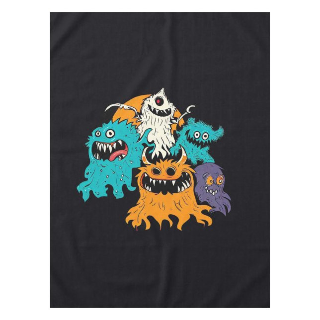 Halloween/Monster/October/Fall  Tablecloth (Front)