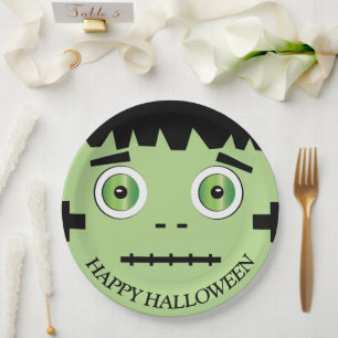 Halloween Monster Paper Plate