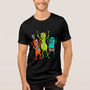 Halloween Monster Party Tri-Blend Shirt