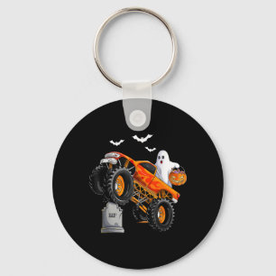 Halloween Monster Truck Costume Boys Spooky Ghost Keychain