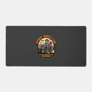 Halloween Monster Truck Night Desk Mat