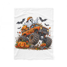 Halloween Monster Truck Pumpkin Ghost Driver Funny