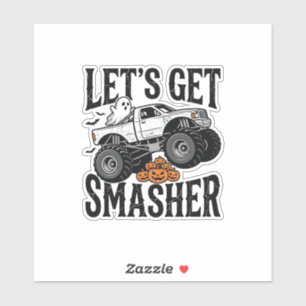 Halloween Monster Truck Smasher Vintage Shirt Desi