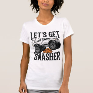 Halloween Monster Truck Smasher Vintage Shirt Desi
