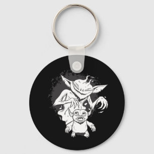 Halloween Monster with Creepy Creature Design Keychain