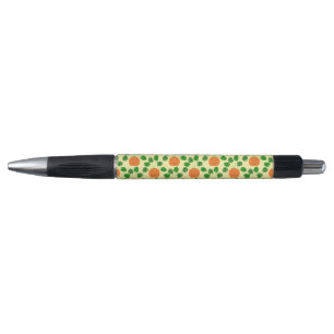Halloween Monstera Plant in Pumpkin Patterned Pen