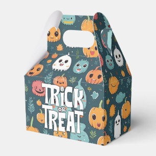Halloween monsters favor box