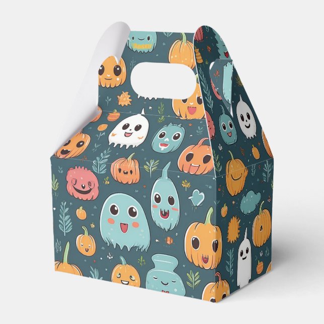 Halloween monsters favor box (Front Side)