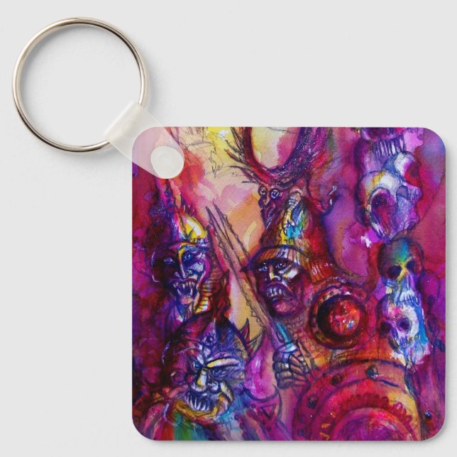 HALLOWEEN MONSTERS / ORK WAR Fantasy Keychain (Front)