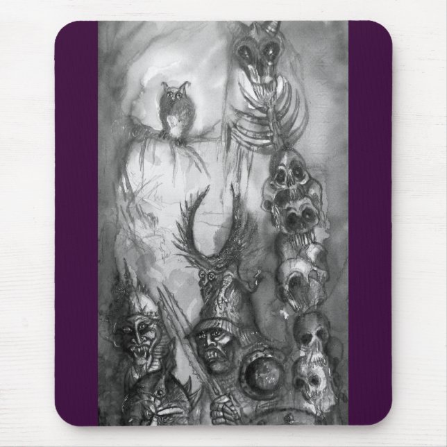 HALLOWEEN MONSTERS / ORK WAR Fantasy Mouse Pad (Front)