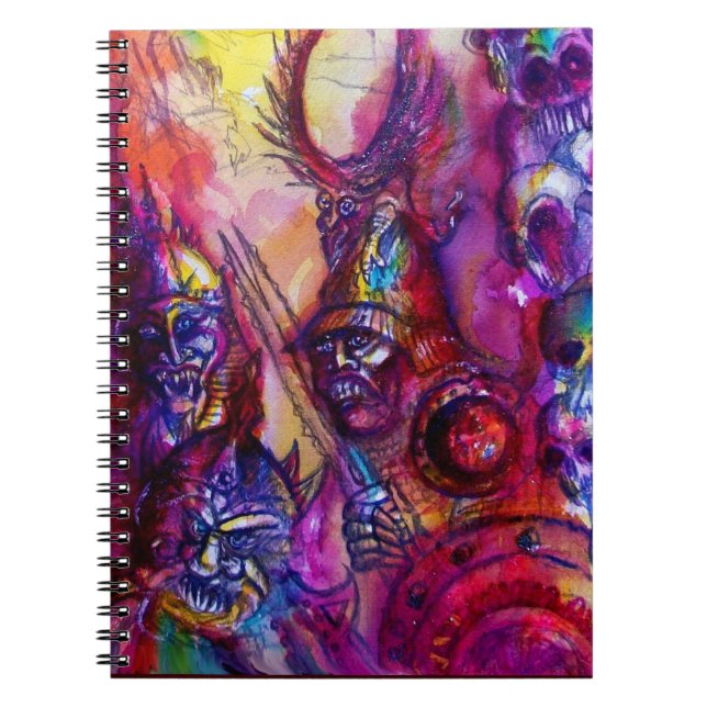 HALLOWEEN MONSTERS / ORK WAR Fantasy Notebook (Front)