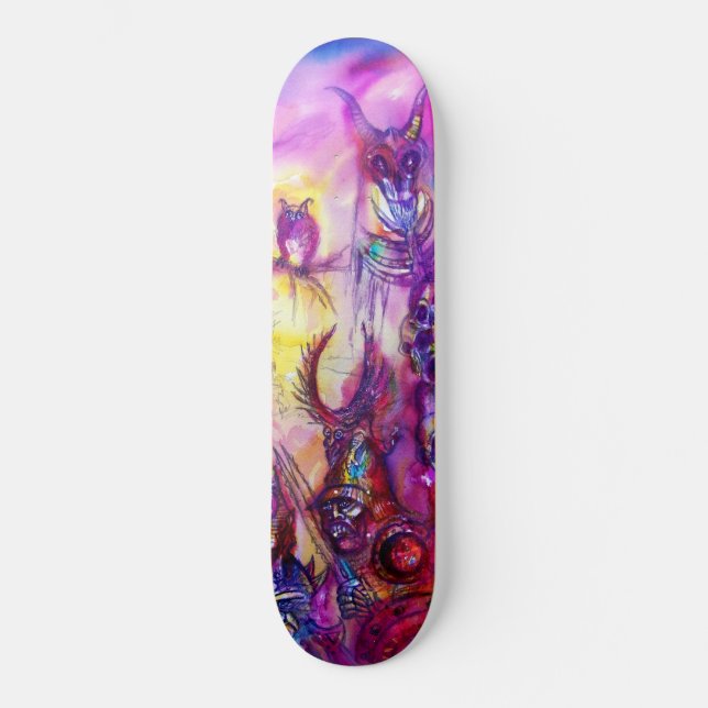 HALLOWEEN MONSTERS / ORK WAR Fantasy Skateboard (Front)