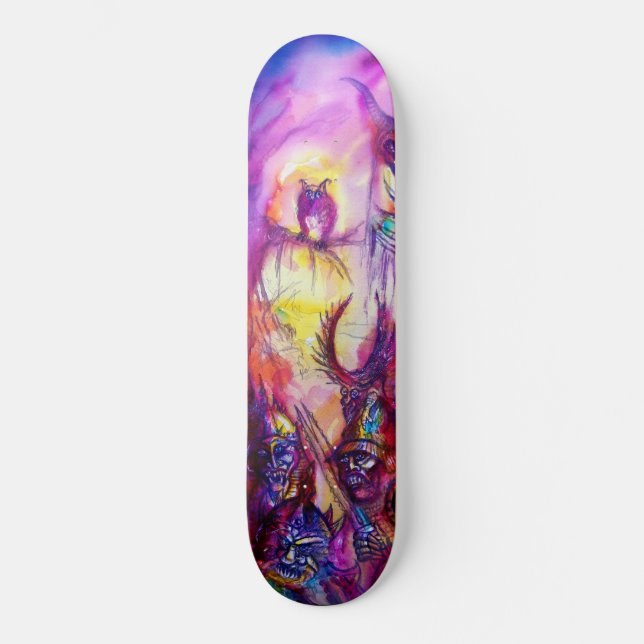 HALLOWEEN MONSTERS / ORK WAR Fantasy Skateboard (Front)