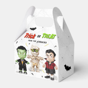 Halloween Monsters Party Favor Box