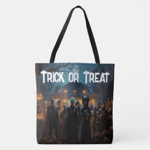 Halloween Monsters Trick or Treat Tote Bag
