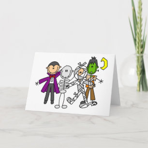 Halloween Monsters Tshirts and Gifts Card