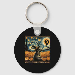 Halloween Moo Deng Witch Comma La Harris Keychain
