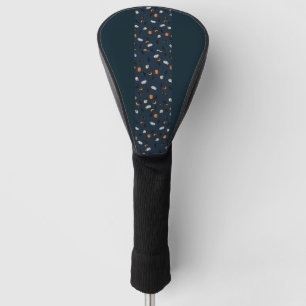 Halloween Moon Bats Pumpkins Pattern Golf Head  Cover