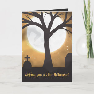 Halloween Moon Card