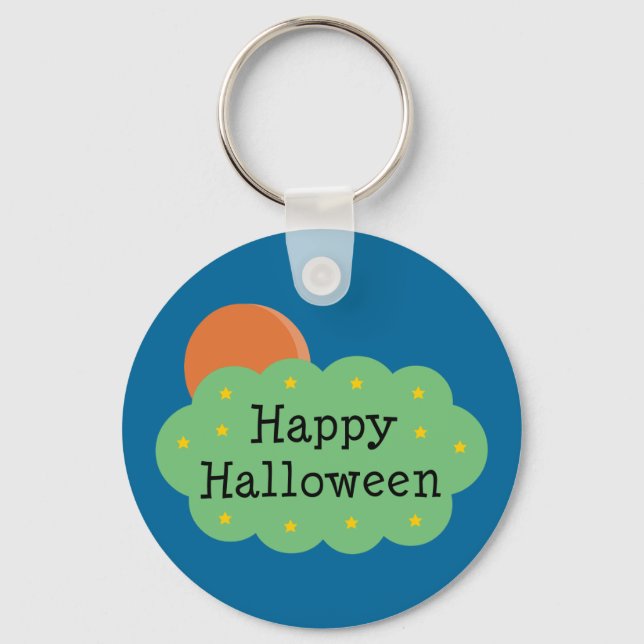 Halloween Moon Keychain (Front)