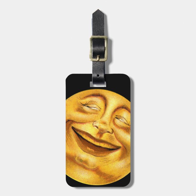Halloween Moon Luggage Tag (Front Vertical)