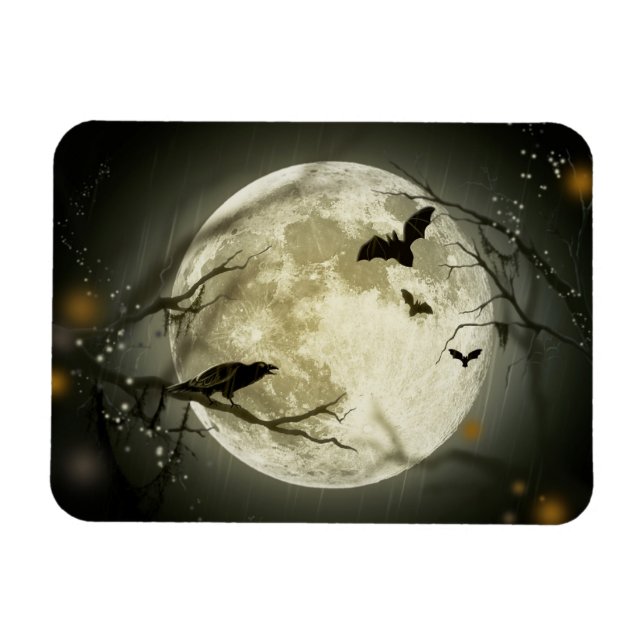 Halloween Moon Magnet (Horizontal)