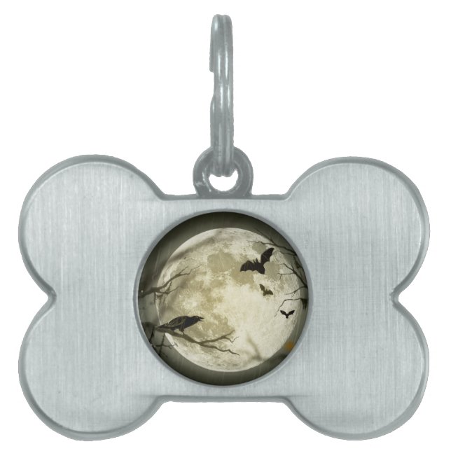Halloween Moon Pet Tag (Front)