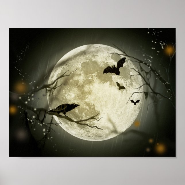 Halloween Moon Poster (Front)