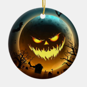 Halloween/moon/pumpkin iPhone / iPad case Ceramic Ornament