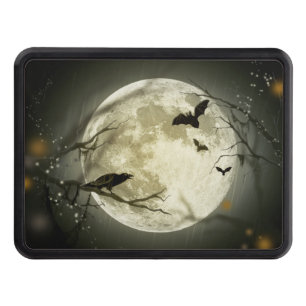 Halloween Moon Spooky Crows Trailer Hitch Cover