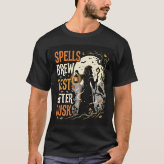 Halloween Moonlight Spell Gathering T-Shirt