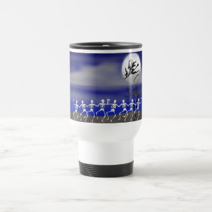 Halloween Moonlit Party Scene Travel Mug