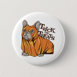 Halloween mops 2 inch round button