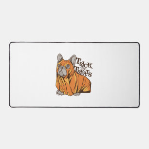 Halloween mops desk mat