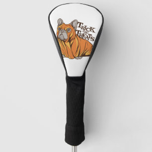 Halloween mops golf head cover