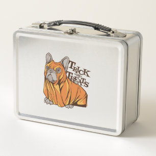 Halloween mops metal lunch box