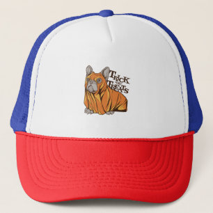 Halloween mops trucker hat