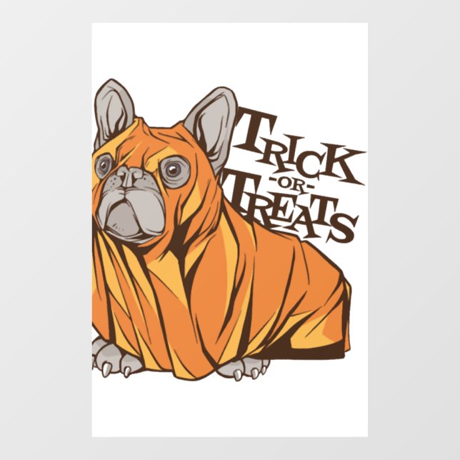 Halloween mops window cling (Sheet)