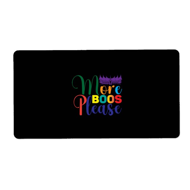 Halloween More Boos Please Birthday (Front)